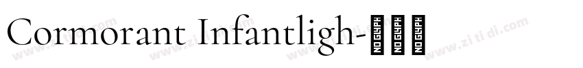 Cormorant Infantligh字体转换